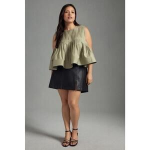 MareMare by Anthropologie Structured Pleated Swing Tank Size XL